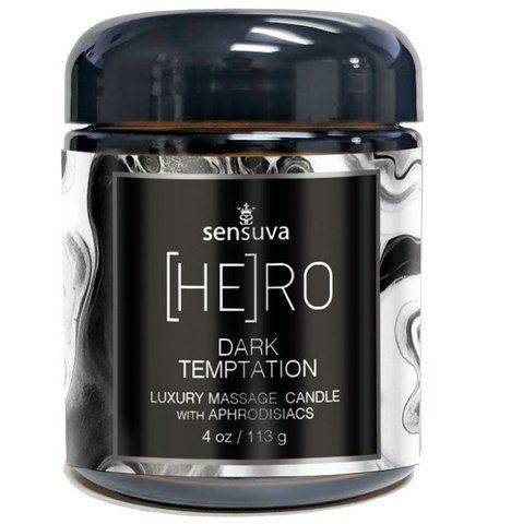 Масажна свічка Sensuva [HE]RO Dark Temptation Massage&nbsp;Oil&nbsp;Candle&nbsp;113г SX2600 фото