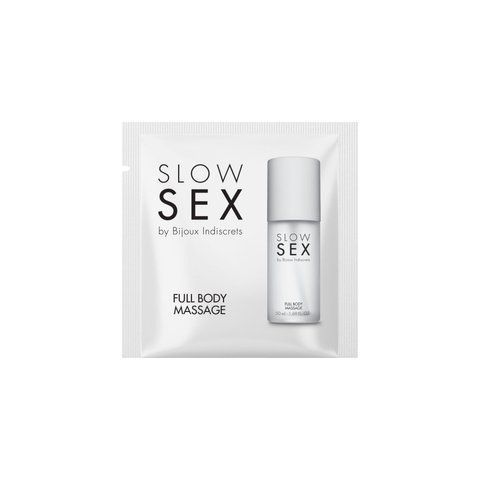 Пробник силіконового гелю для масажу всього тіла Bijoux Indiscrets Slow Sex Full body massage SO5949 фото