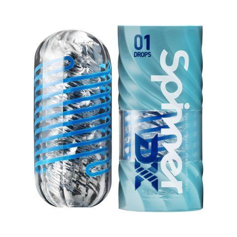 Мастурбатор Tenga Spinner DX 01 Drops, з пружною стимулювальною спіраллю всередині, ніжний вплив SX2733 фото