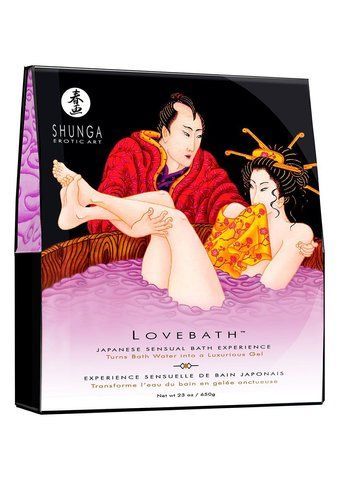 Гель для ванни Shunga LOVEBATH &ndash; Sensual Lotus 575 г, робить воду ароматним желе зі SPA-ефектом SO2545 фото