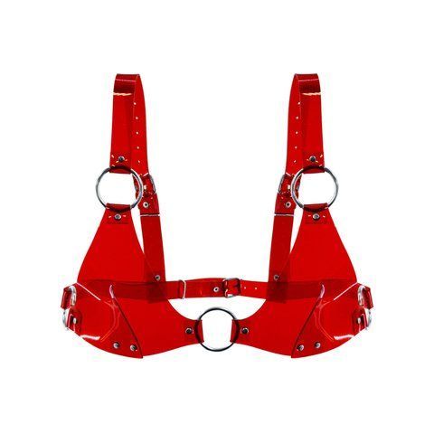 Ліф класичний Feral Feelings - Bikini Top Red Trasparent SO9318 фото