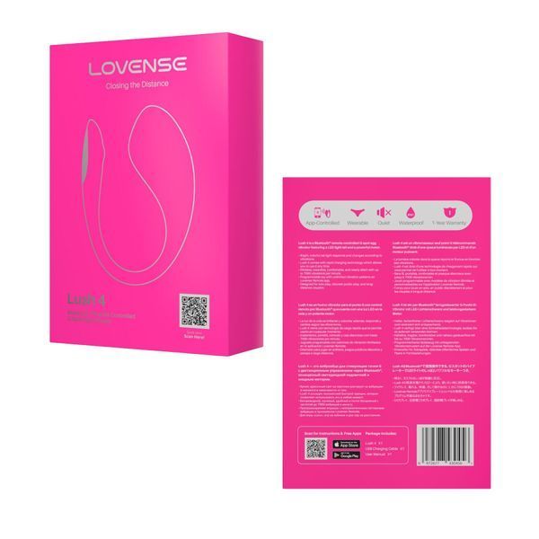 Смарт-віброяйце Lovense Lush 4, дуже потужне, швидке заряджання, LED-підсвічування SX2291 фото