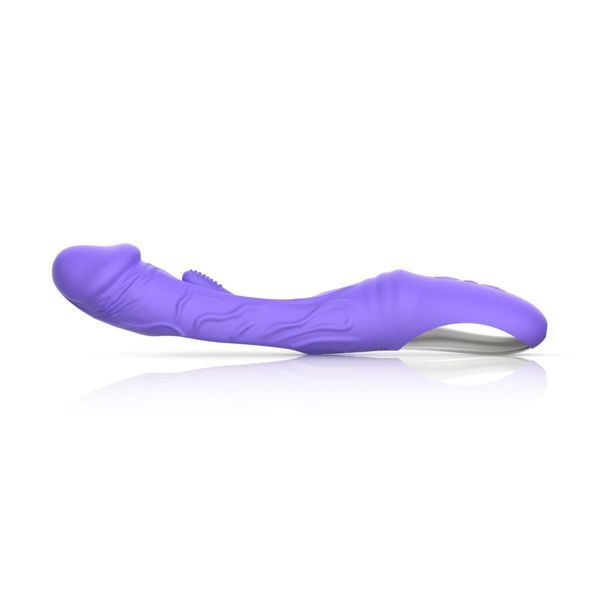 Вібратор точки G з вагінальним відростком Good Vibes Only &ndash; Flax Vibrating Dildo with G-Spot Stimulator SX3064 фото