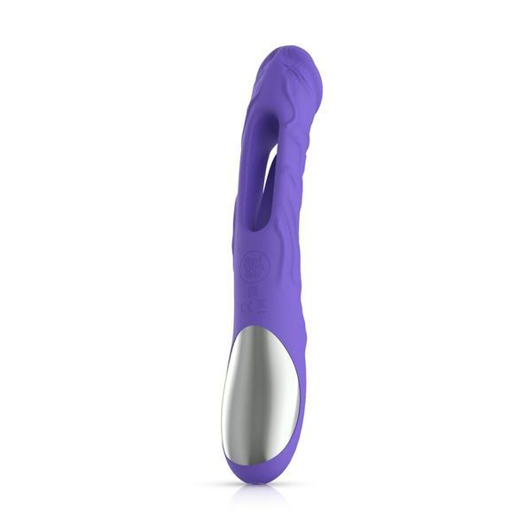 Вібратор точки G з вагінальним відростком Good Vibes Only &ndash; Flax Vibrating Dildo with G-Spot Stimulator SX3064 фото