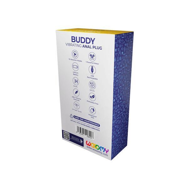Анальний вібростимулятор Wooomy Buddy, темно-зелений, гнучкий, 10 режимів вібрації, знімна віброкуля SX0812 фото