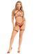 Комплект портупея та гартери Leg Avenue Vegan Leather Harness Top and Garter M, екошкіра, бордовий SX1713 фото 6